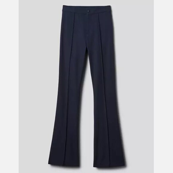 GAP High Rise Stretch Flare Navy Blue Pants Pintuck Pleat 6 PETITE #455131 $80 - Picture 10 of 15